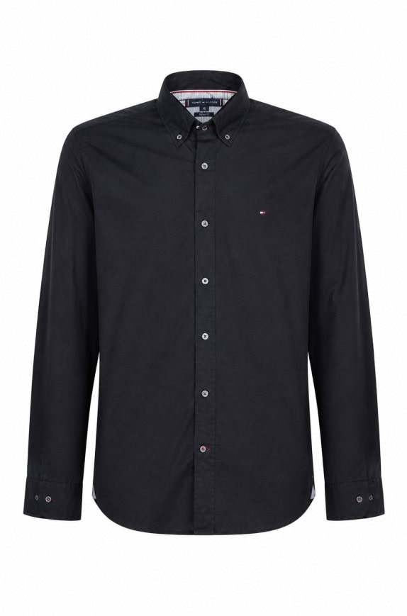 TOMMY HILFIGER ΠΟΥΚΑΜΙΣΟ ΜΙΝΙΜΑΛ ΜΑΥΡΟ ΑΝΤΡΙΚΟ PRE OWNED L