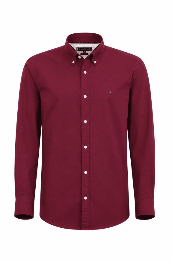 TOMMY HILFIGER ΠΟΥΚΑΜΙΣΟ ΜΟΝΟΧΡΩΜΟ ΜΠΟΡΝΤΟ ΑΝΤΡΙΚΟ PRE OWNED L
