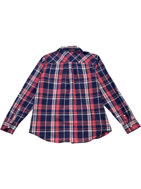 TOMMY HILFIGER PLAID SHIRT MULTICOLOUR WOMENS PRE OWNED M