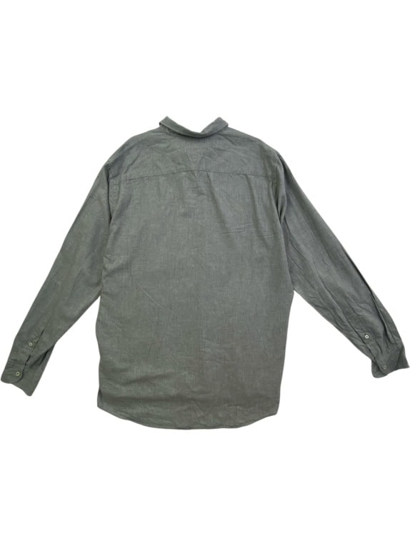 TOMMY HILFIGER ΠΟΥΚΑΜΙΣΟ REGULAR FIT ΛΟΓΟΤΥΠΟ ΓΚΡΙ-ΠΡΑΣΙΝΟ UNISEX XL