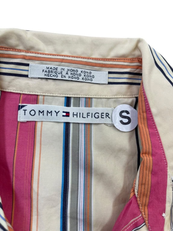 TOMMY HILFIGER ΠΟΥΚΑΜΙΣΟ RETRO CREAM ΡΙΓΕ ΓΥΝΑΙΚΕΙΟ PRE OWNED XS