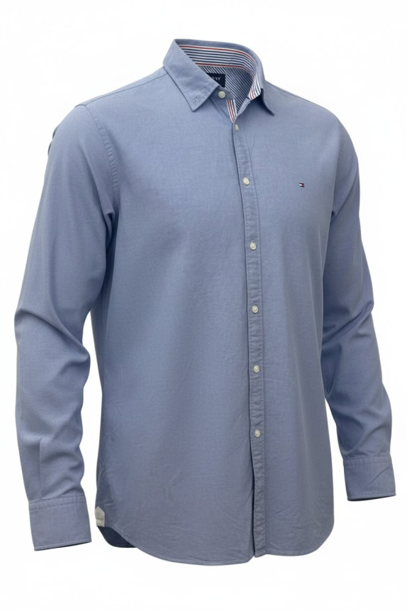 TOMMY HILFIGER ΠΟΥΚΑΜΙΣΟ RETRO ΜΠΛΕ ΑΝΤΡΙΚΟ XXL pre-owned