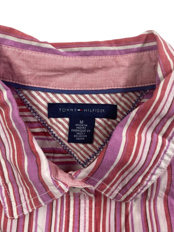 TOMMY HILFIGER Striped Shirt Classic Logo Multicolor Women’s M