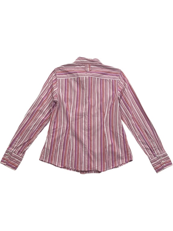 TOMMY HILFIGER Striped Shirt Classic Logo Multicolor Women’s M