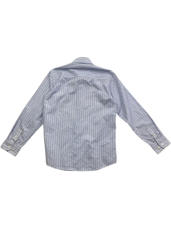 TOMMY HILFIGER Striped Classic Shirt Logo White/Blue Men S