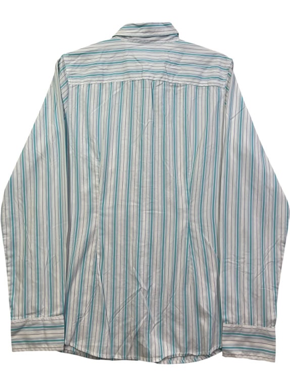 TOMMY HILFIGER ΠΟΥΚΑΜΙΣΟ ΡΙΓΕ ΛΕΥΚΟ ΜΠΛΕ ΓΥΝΑΙΚΕΙΟ M pre-owned