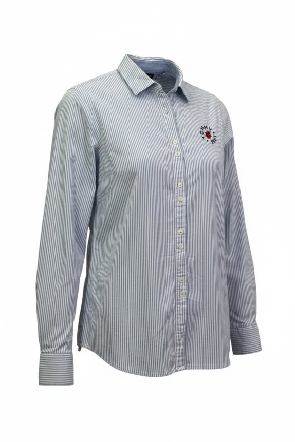 TOMMY HILFIGER ΠΟΥΚΑΜΙΣΟ ΡΙΓΕ ΜΠΛΕ ΓΥΝΑΙΚΕΙΟ L pre-owned