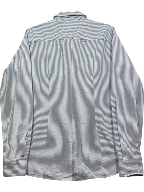 TOMMY HILFIGER ΠΟΥΚΑΜΙΣΟ ΡΙΓΕ ΜΠΛΕ ΓΥΝΑΙΚΕΙΟ L pre-owned