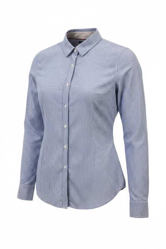 TOMMY HILFIGER ΠΟΥΚΑΜΙΣΟ ΡΙΓΕ ΜΠΛΕ ΓΥΝΑΙΚΕΙΟ PRE OWNED S