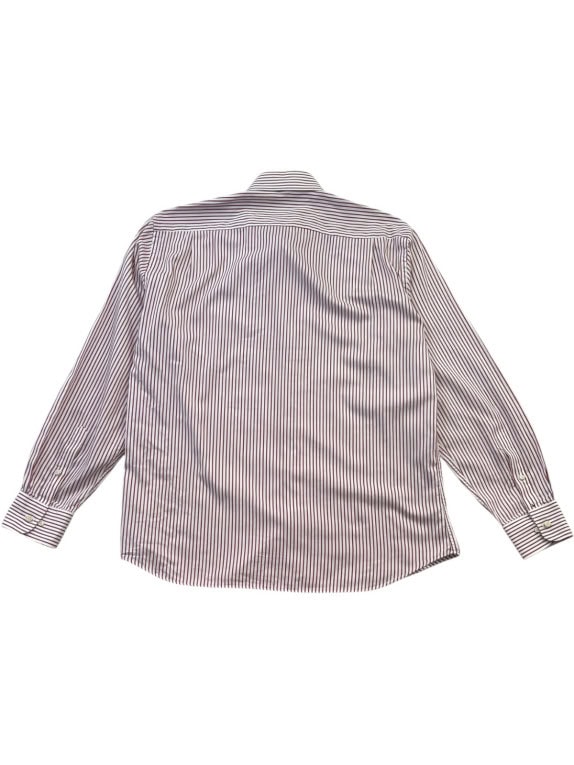 TOMMY HILFIGER STRIPED SHIRT BORDEAUX MEN PRE OWNED M