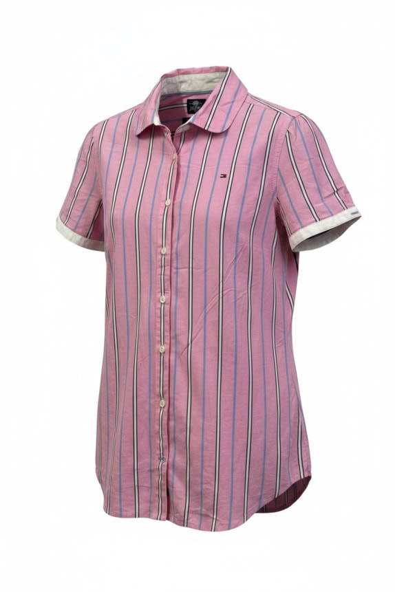 TOMMY HILFIGER ΠΟΥΚΑΜΙΣΟ ΡΙΓΕ ΡΟΖ ΓΥΝΑΙΚΕΙΟ M pre-owned