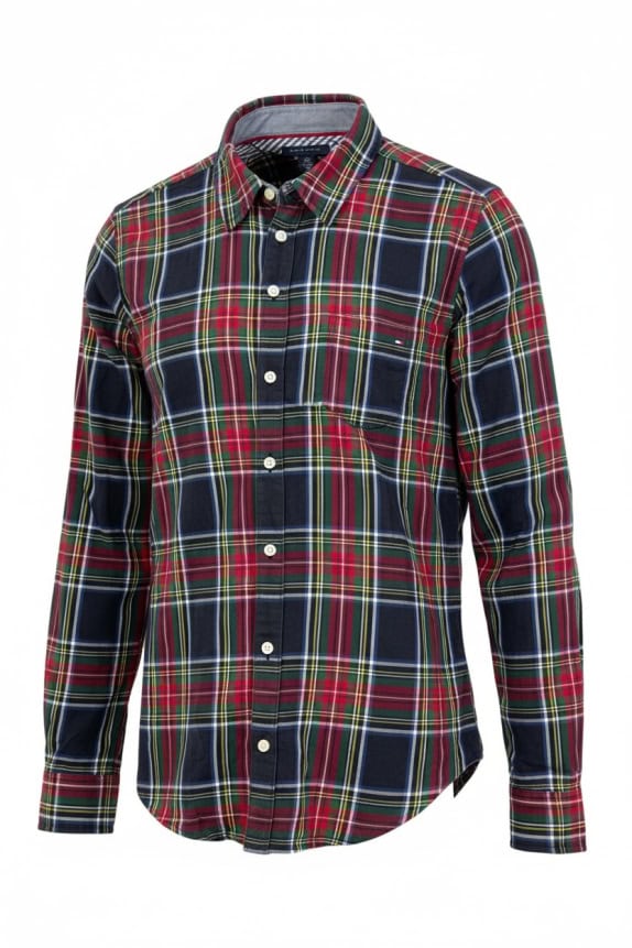TOMMY HILFIGER Πουκάμισο Tartan Check Logo Πολύχρωμο UNISEX L