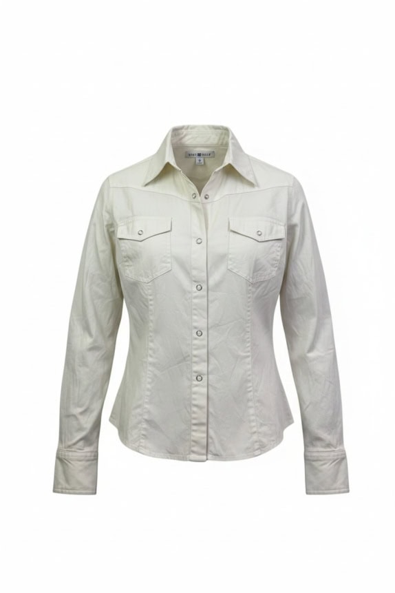 TOMMY HILFIGER ΠΟΥΚΑΜΙΣΟ VINTAGE ΕΚΡΟΥ ΓΥΝΑΙΚΕΙΟ S pre-owned