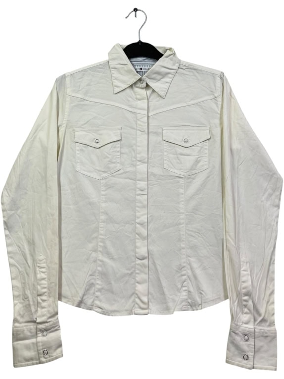 TOMMY HILFIGER CAMICIA VINTAGE ECRU DA DONNA S usato