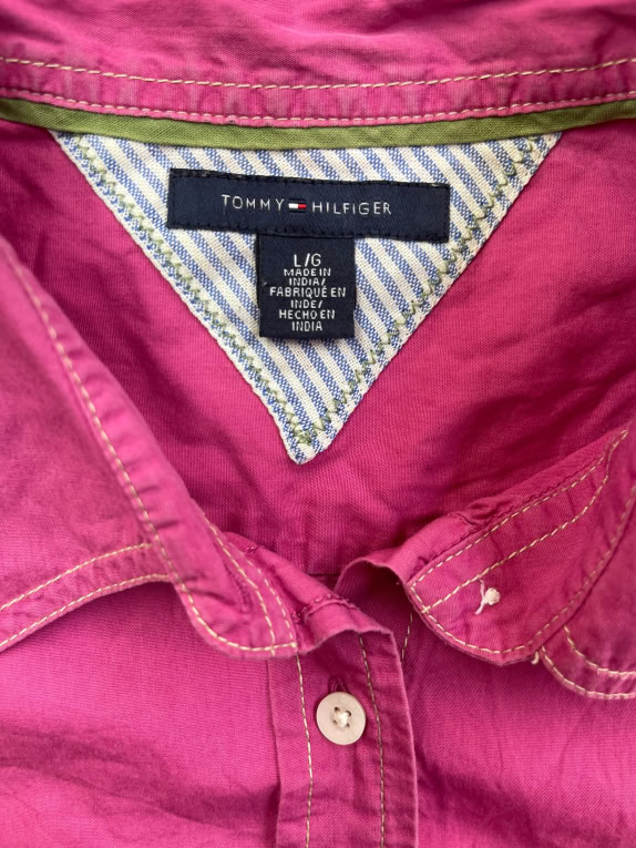 TOMMY HILFIGER CAMICIA VINTAGE FUCSIA DA DONNA L usato