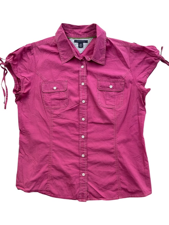 TOMMY HILFIGER CAMICIA VINTAGE FUCSIA DA DONNA L usato