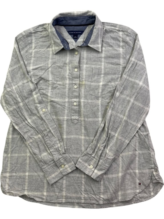 TOMMY HILFIGER ΠΟΥΚΑΜΙΣΟ VINTAGE ΓΚΡΙ ΓΥΝΑΙΚΕΙΟ L pre-owned