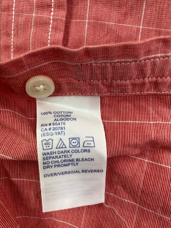 TOMMY HILFIGER VINTAGE CHECKERED SHIRT EMBROIDERED LOGO RED MEN'S S