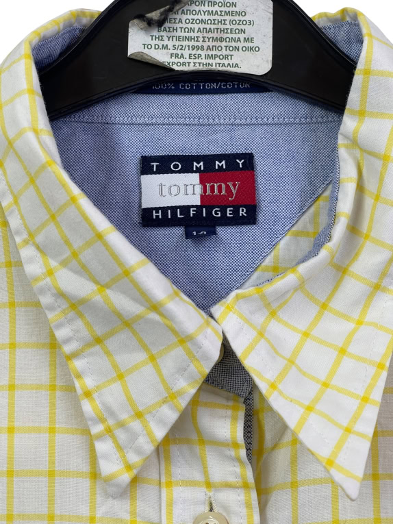 TOMMY HILFIGER ΠΟΥΚΑΜΙΣΟ VINTAGE ΚΙΤΡΙΝΟ ΑΝΤΡΙΚΟ M/L pre-owned