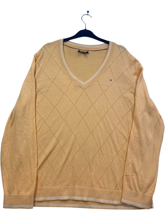 TOMMY HILFIGER ΠΟΥΛΟΒΕΡ CLASSIC ΜΠΕΖ ΑΝΤΡΙΚΟ PRE OWNED L
