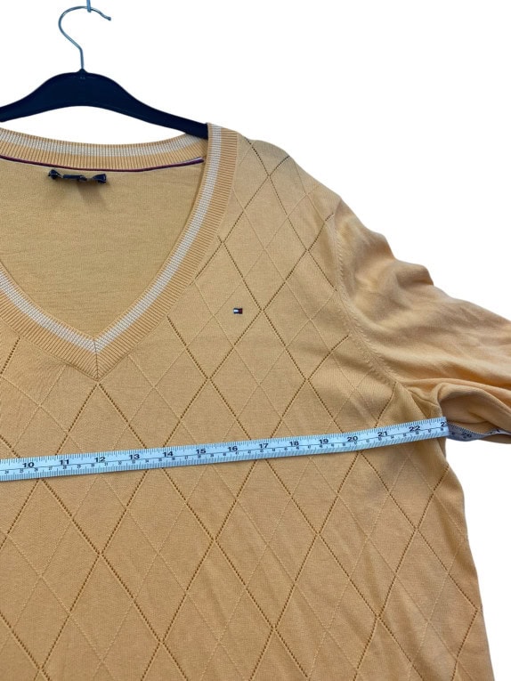 TOMMY HILFIGER ΠΟΥΛΟΒΕΡ CLASSIC ΜΠΕΖ ΑΝΤΡΙΚΟ PRE OWNED L