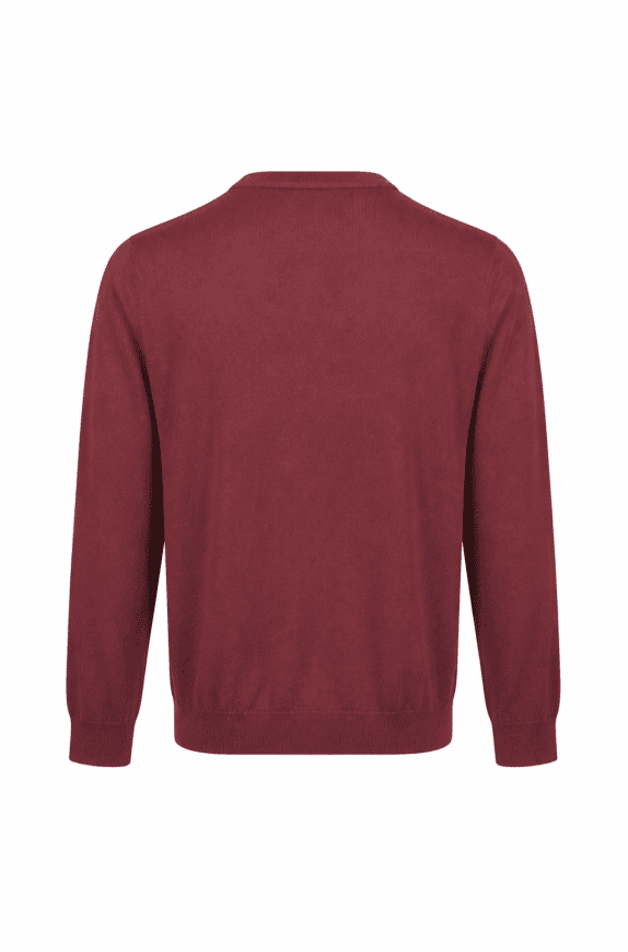 TOMMY HILFIGER V NECK SWEATER RED MEN PRE OWNED L