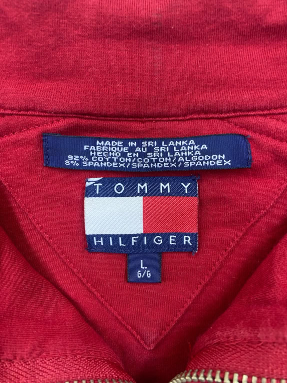 Tommy Hilfiger Quarter Zip Sweatshirt Κόκκινο