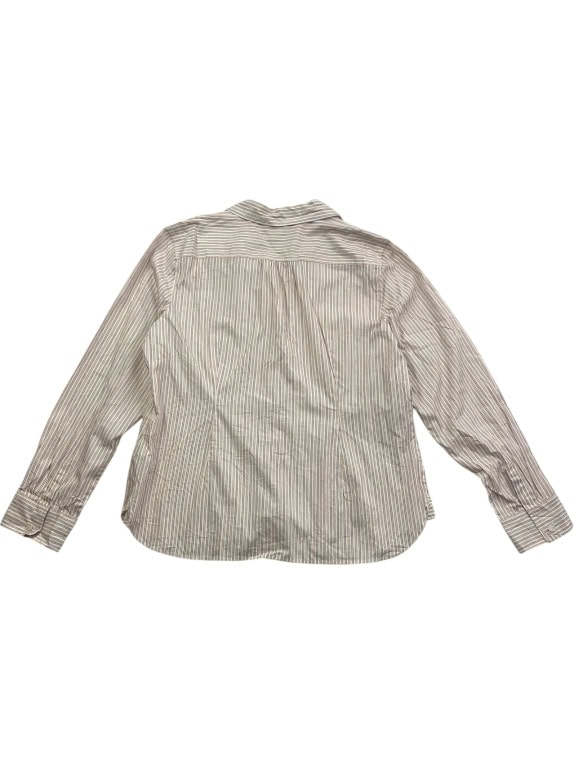 Tommy Hilfiger Camicia casual classica a righe beige da donna XL