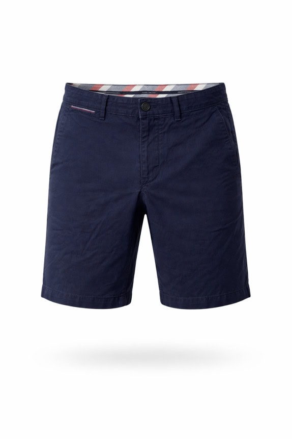 TOMMY HILFIGER SHORTS CHINO MINIMAL BLU NAVY UOMO PRE OWNED S