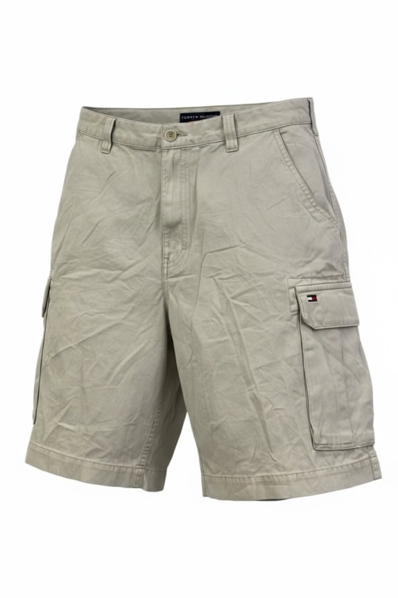 TOMMY HILFIGER Σορτς Βερμούδα Cargo Logo Μπεζ UNISEX M