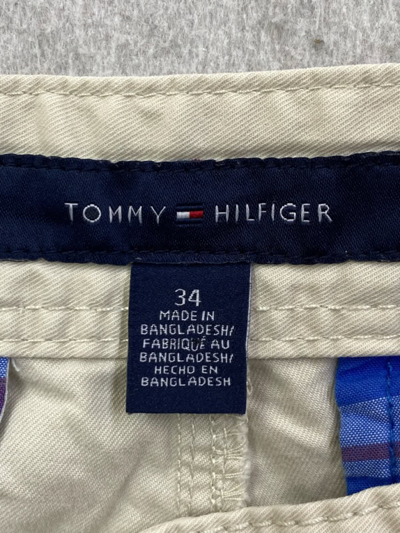 TOMMY HILFIGER Bermuda cargo con logo beige UNISEX XXL