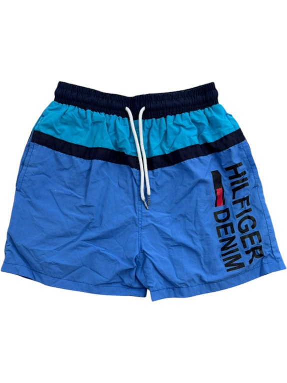 TOMMY HILFIGER SWIM SHORTS SPORTSWEAR BLUE MENS PRE OWNED S