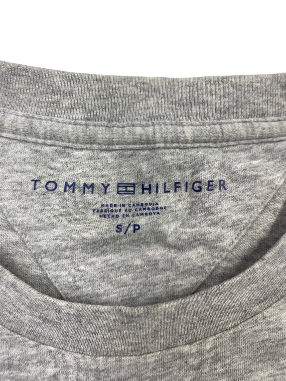 TOMMY HILFIGER T-Shirt Logo Print Γκρι Ανδρικό S