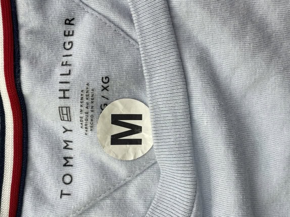 TOMMY HILFIGER T SHIRT MINIMAL LIGHT BLUE ΑΝΤΡΙΚΟ PRE OWNED M