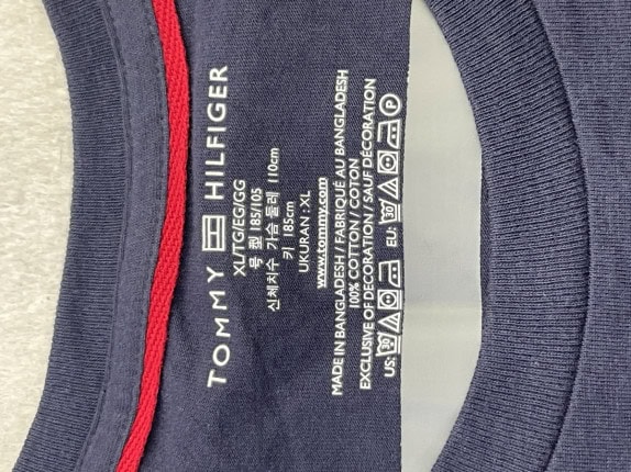 TOMMY HILFIGER T SHIRT MINIMAL NAVY UOMO PRE OWNED XL