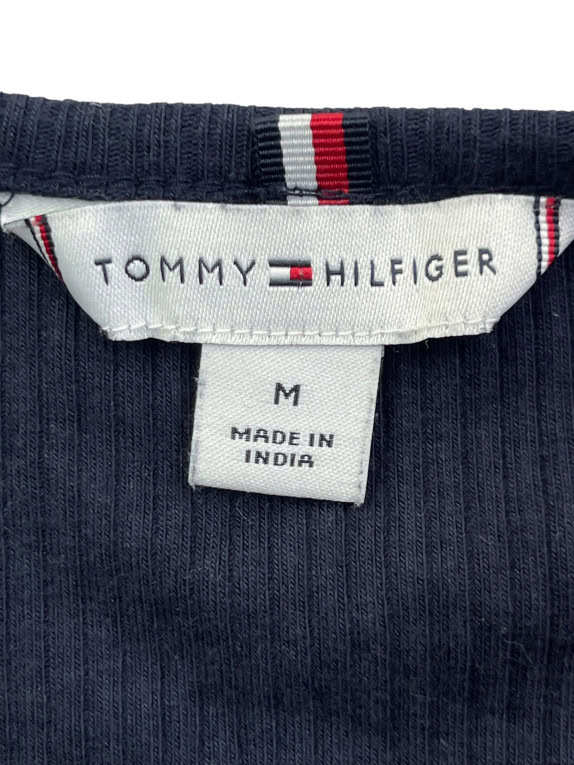 TOMMY HILFIGER T SHIRT MINIMAL NAVY DONNA PRE OWNED M