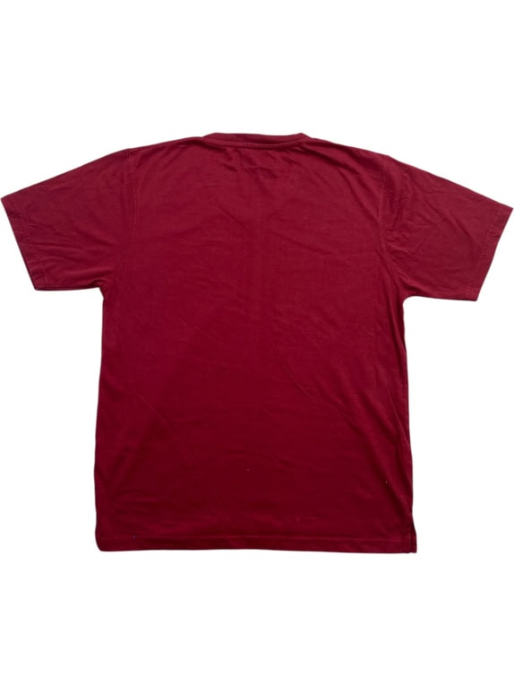 TOMMY HILFIGER T-Shirt V-Neck Logo Μπορντό Ανδρικό M