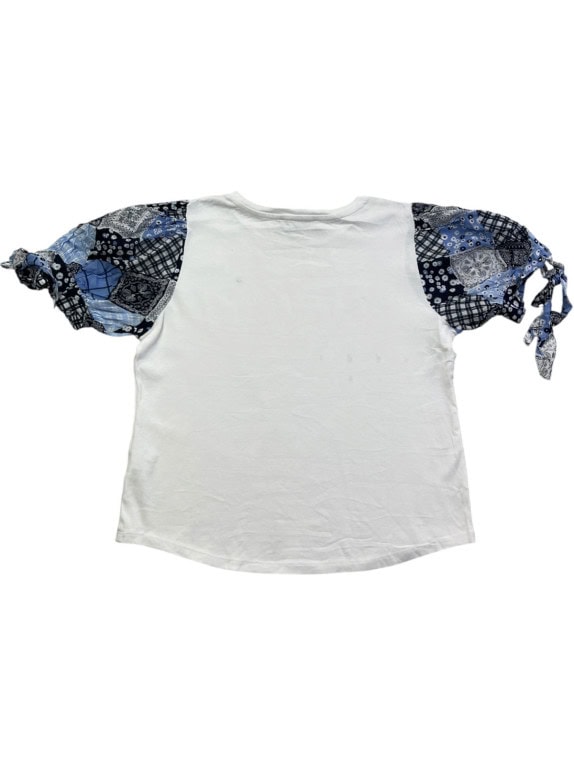 TOMMY HILFIGER TOP CON MOTIVO BIANCO DONNA PRE OWNED L