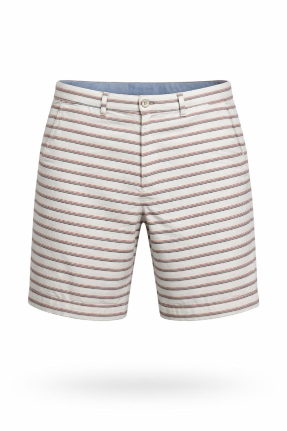 TOMMY HILFIGER STRIPED SHORTS BEIGE MEN PRE OWNED XL
