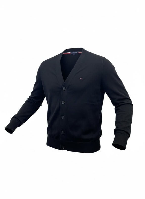 TOMMY HILFIGER ΖΑΚΕΤΑ CASUAL LOGO ΜΑΥΡΟ ΑΝΔΡΙΚΟ L