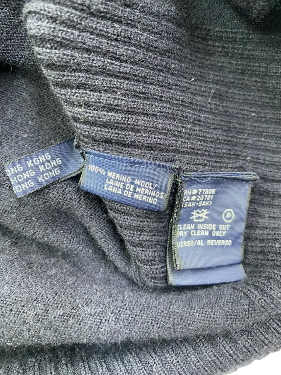 TOMMY HILFIGER ΖΑΚΕΤΑ ΠΛΕΚΤΗ (CARDIGAN) ΜΕ ΚΟΥΜΠΙΑ CLASSIC LOGO ΜΠΛΕ ΣΚΟΥΡΟ ΑΝΔΡΙΚΗ
