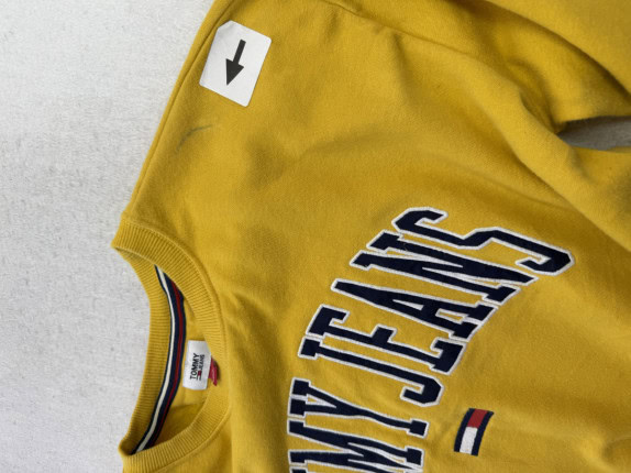 TOMMY JEANS CREWNECK COLLEGIATE YELLOW ΑΝΤΡΙΚΟ PRE OWNED
