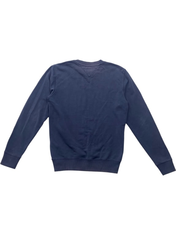 TOMMY JEANS FELPA GIROCOLLO CASUAL CON LOGO BLU SCURO UOMO XS