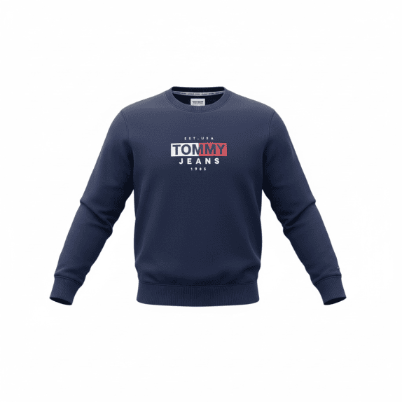 TOMMY JEANS ΦΟΥΤΕΡ CREWNECK CASUAL LOGO ΜΠΛΕ ΣΚΟΥΡΟ ΑΝΔΡΙΚΟ XS