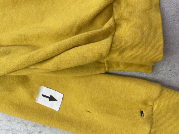 TOMMY JEANS FELPA VINTAGE GIALLO UOMO PRE OWNED M