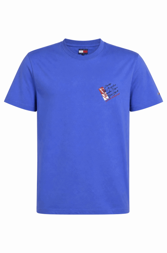 TOMMY JEANS GRAPHIC TEE BLUE ΑΝΤΡΙΚΟ PRE OWNED S