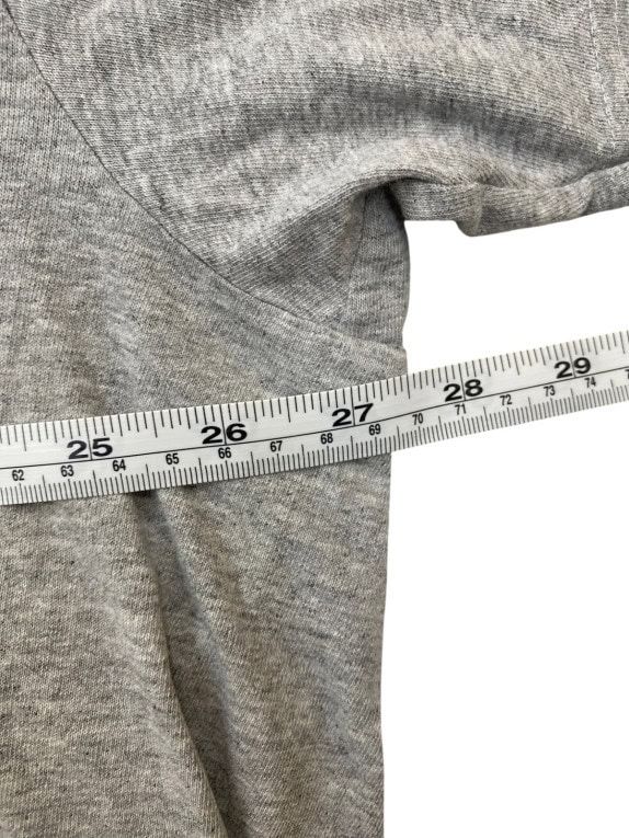 TOMMY JEANS GRAPHIC TEE HEATHER GREY MEN PRE OWNED XL