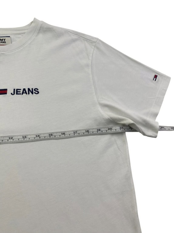 TOMMY JEANS GRAPHIC TEE MINIMAL OFF WHITE ΑΝΤΡΙΚΟ PRE OWNED L