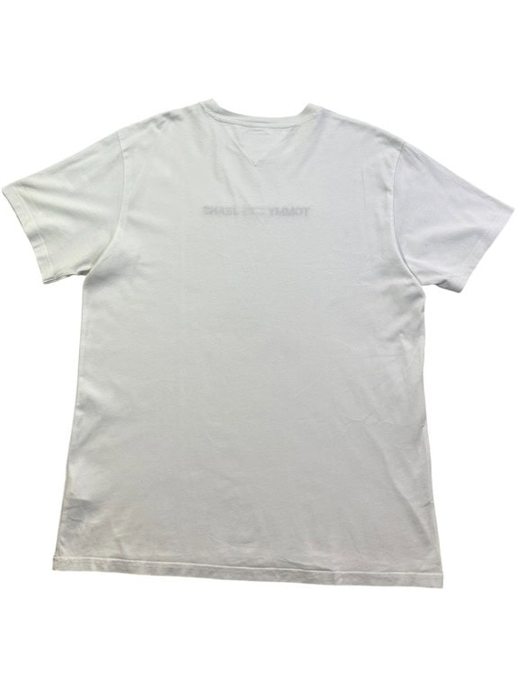 TOMMY JEANS GRAPHIC TEE MINIMAL OFF WHITE ΑΝΤΡΙΚΟ PRE OWNED L