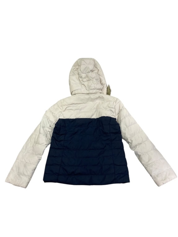TOMMY JEANS ΓΥΝΑΙΚΕΙΟ ΜΠΟΥΦΑΝ ΠΟΥΠΟΥΛΕΝΙΟ ΜΕ ΚΟΥΚΟΥΛΑ ΚΑΙ ΓΟΥΝΑ ΔΙΧΡΩΜΟ ΛΕΥΚΟ-ΜΠΛΕ S